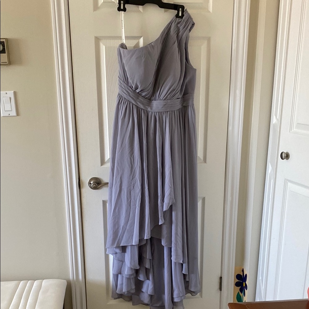 Elegant One-Shoulder Lilac Dress